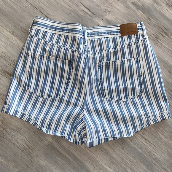 Stripped Jean Shorts - Picture 2 of 3